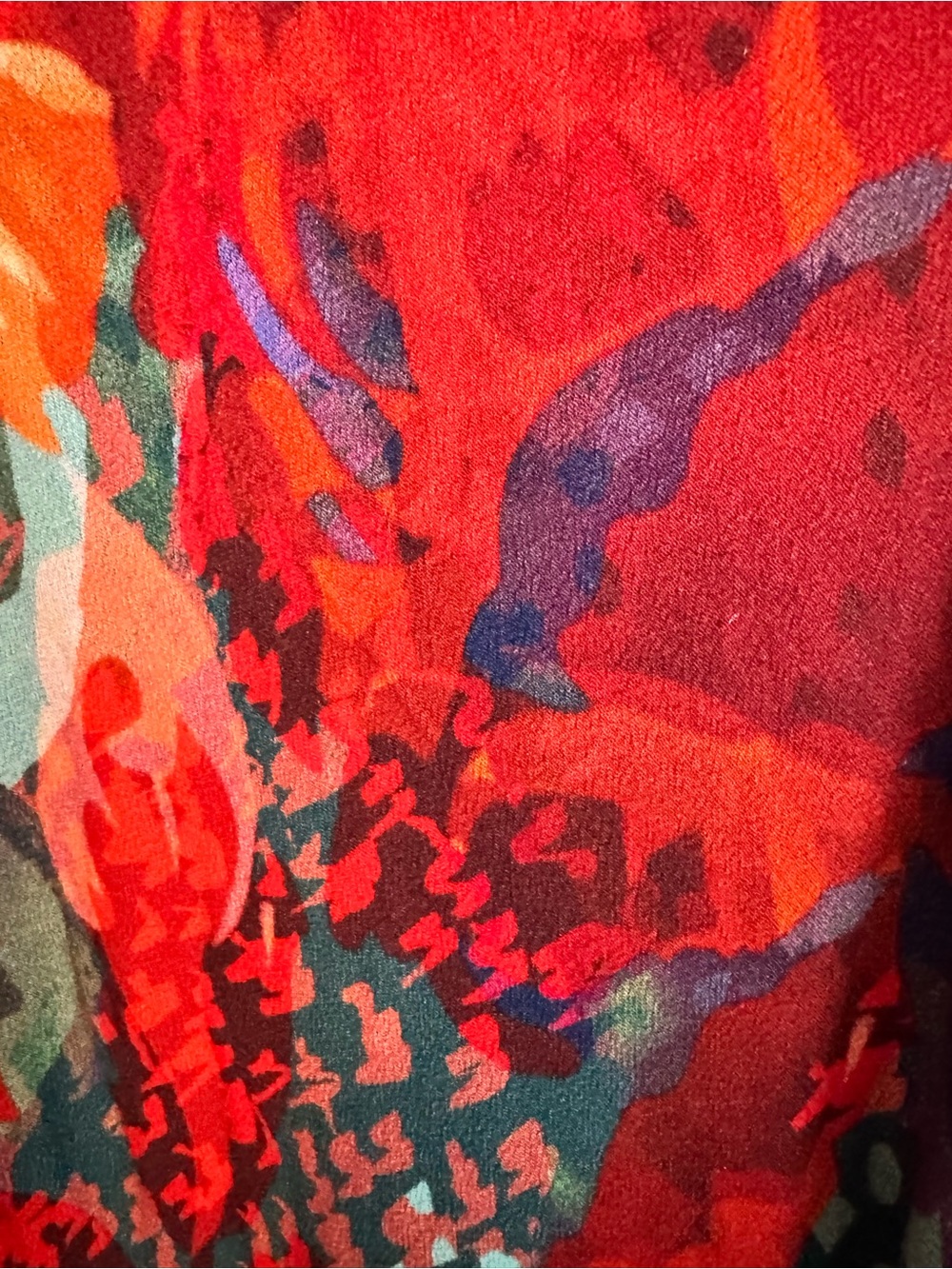 Soft surroundings floral midi dress floral vacation wedding boho large euc - Picture 4 of 9